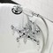 Kingston Brass CA24T1 3-3/8" Tub Wall Mount Clawfoot Tub Faucet with Hand Shower, Polished Chrome CA24T1 - alternate 2